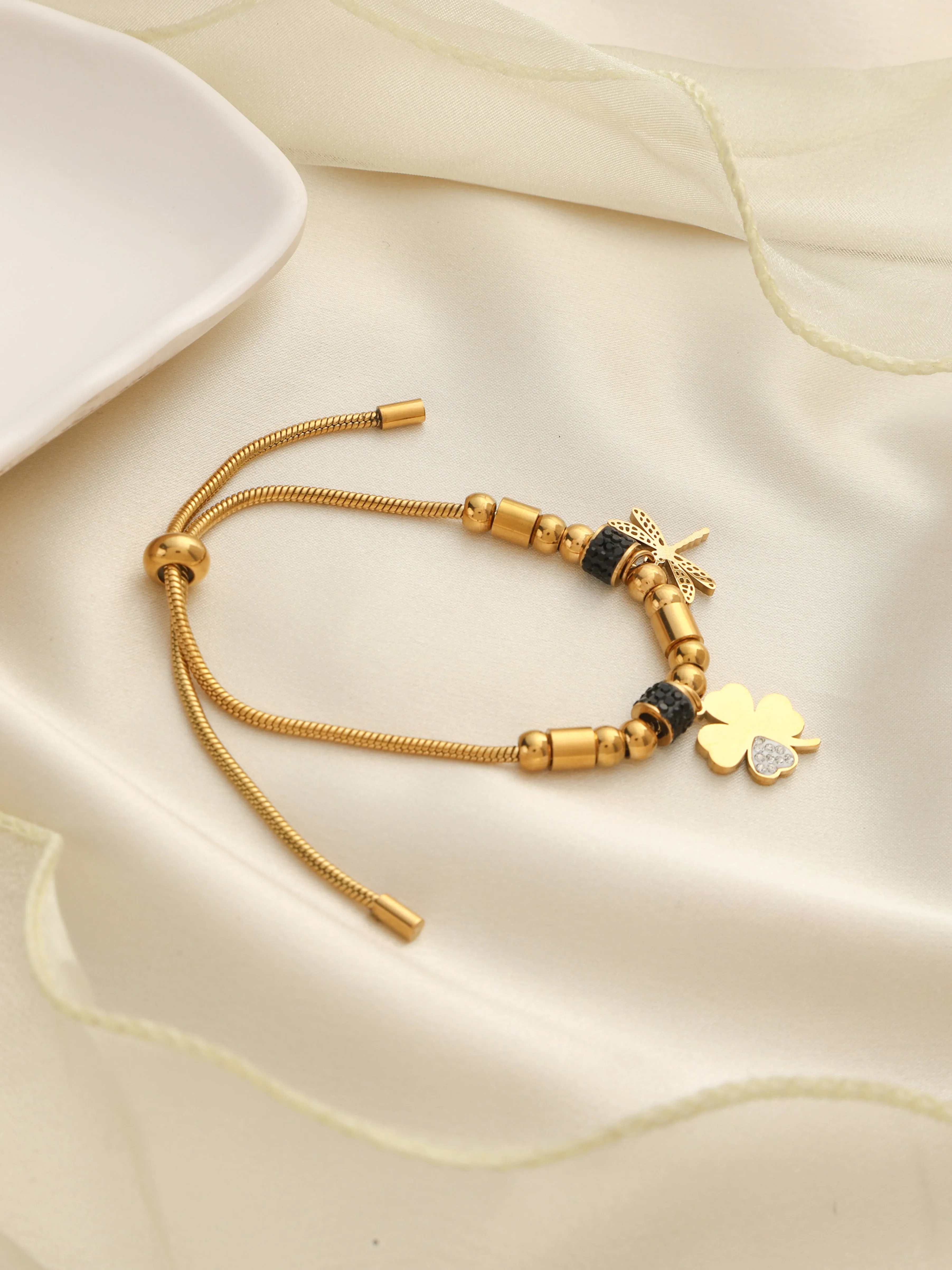 Clover-Dragonfly Pandora Bracelet