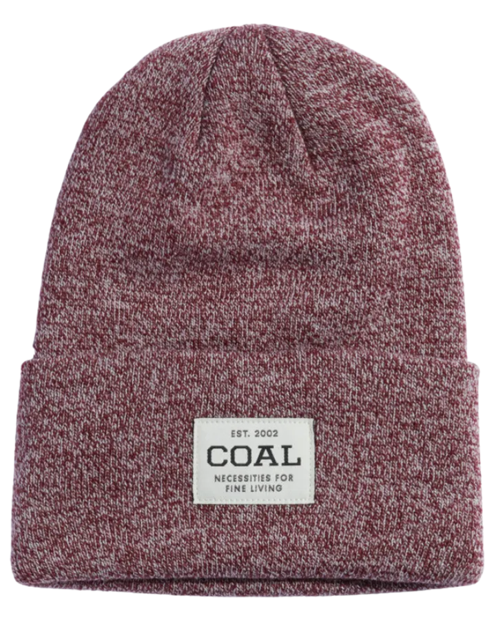 Coal The Uniform Beanie - Dark Burgundy Marl - 2023