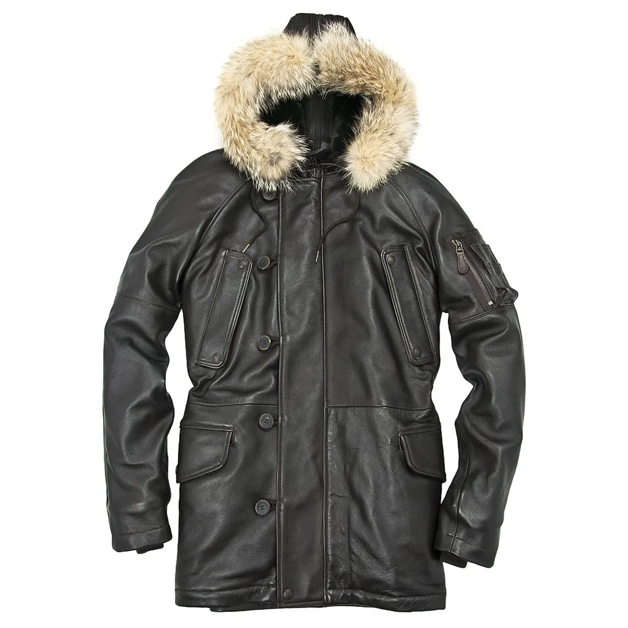 Cockpit USA Antique Lamb N3B Long Parka Brown USA Made