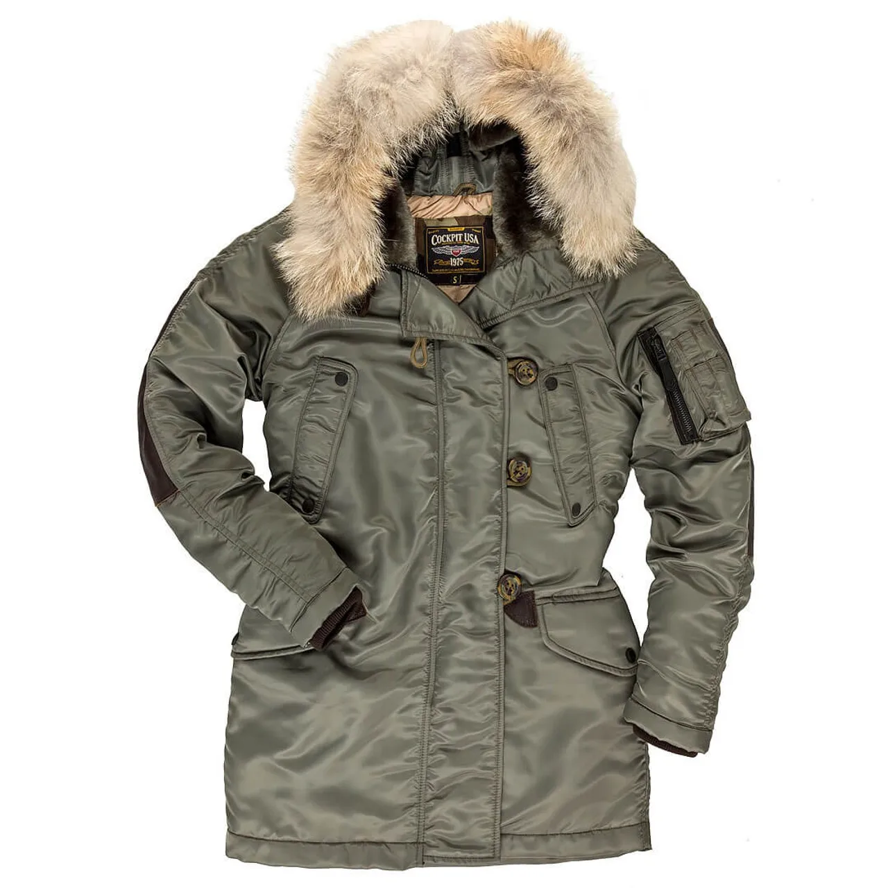 Cockpit USA Women's N3B Long Parka Sage USA Made