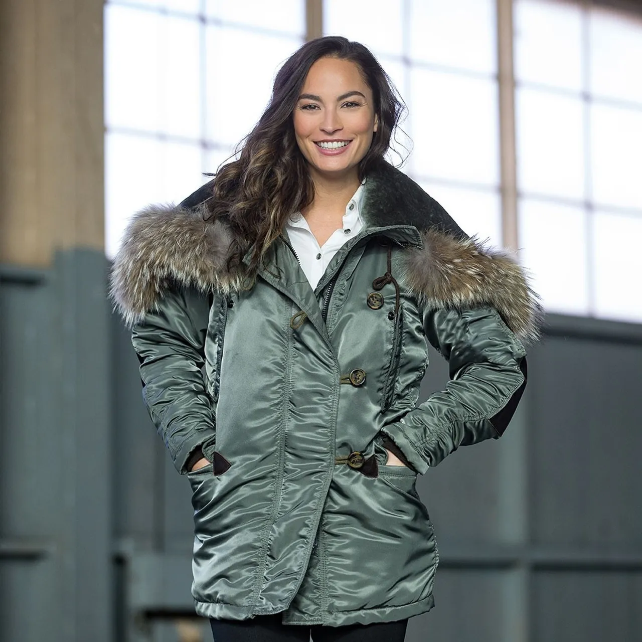 Cockpit USA Women's N3B Long Parka Sage USA Made