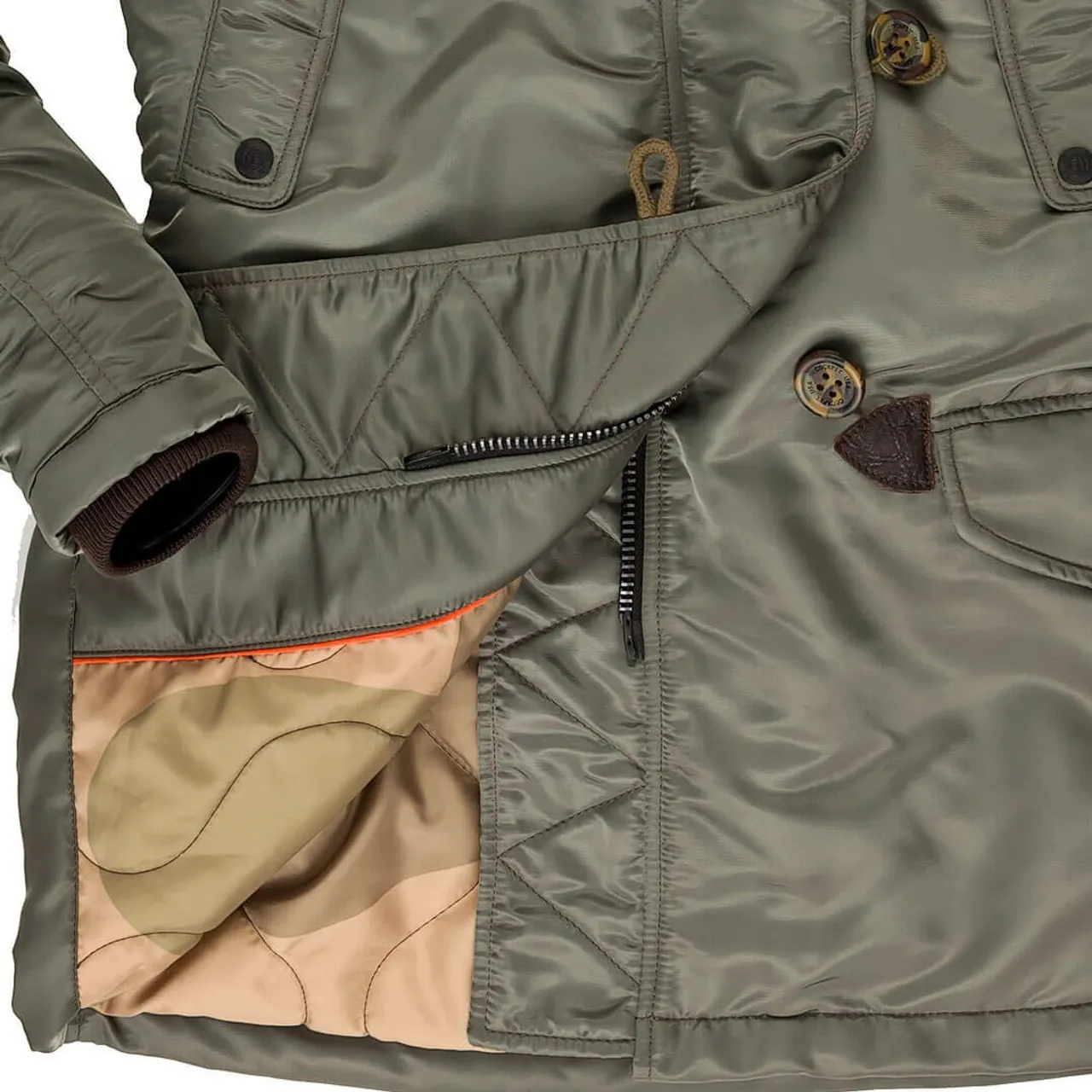 Cockpit USA Women's N3B Long Parka Sage USA Made