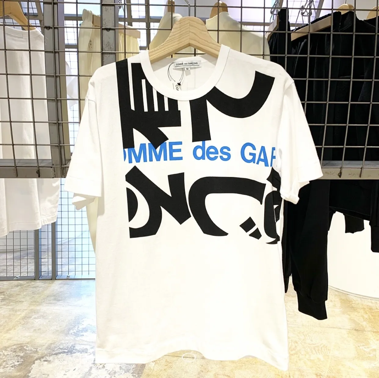 COMME des GARCONS  |Crew Neck Pullovers Unisex Street Style Cotton Short Sleeves