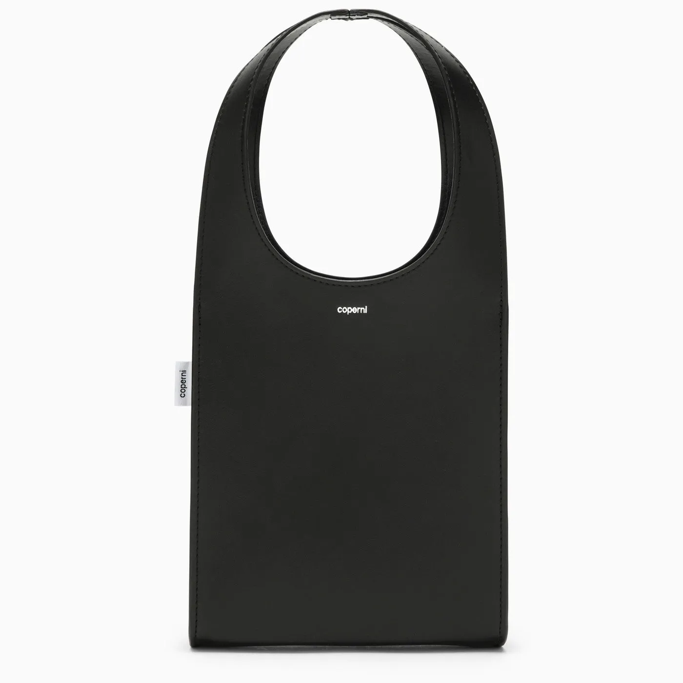 Coperni    Coperni Micro Swipe Tote Bag Black Leather