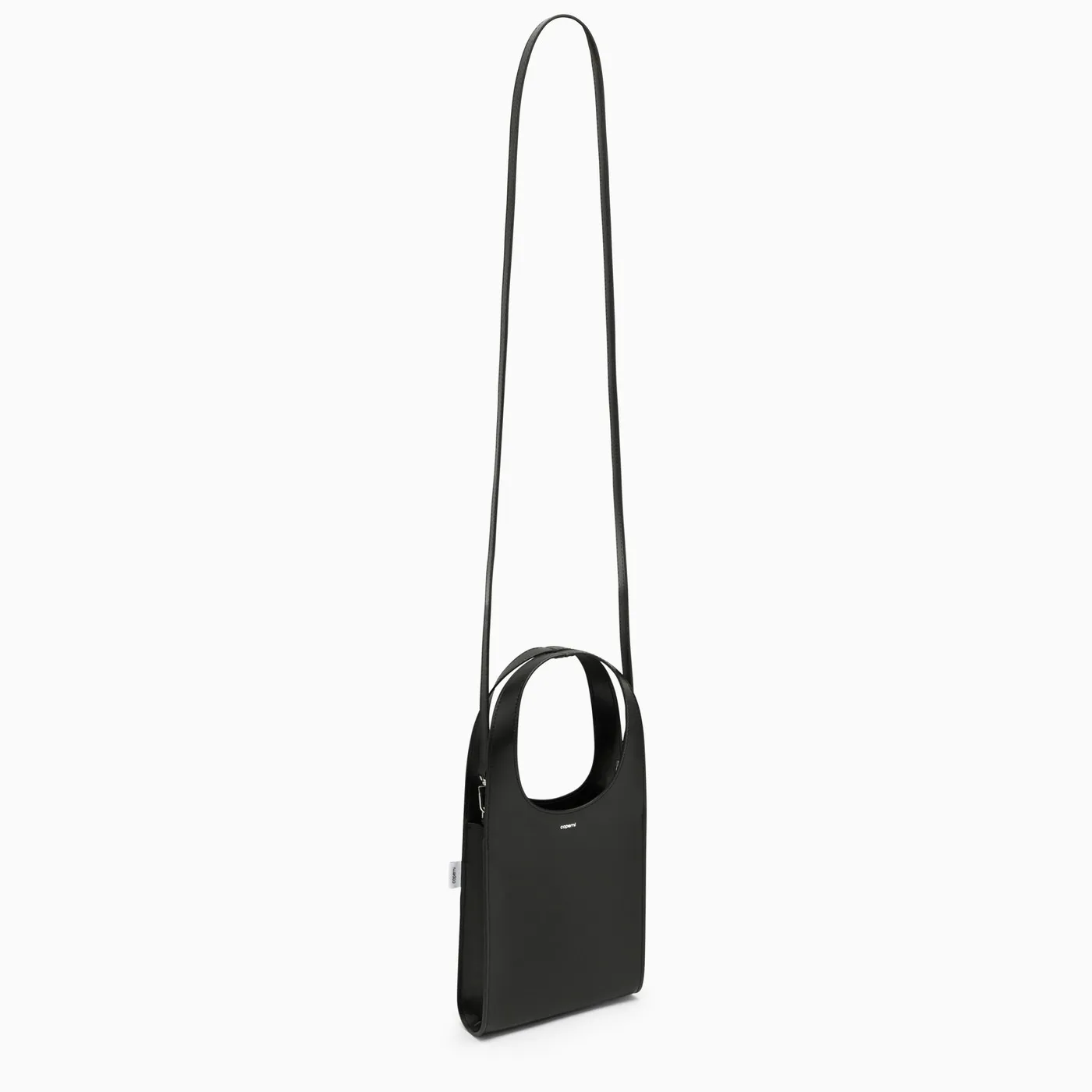 Coperni    Coperni Micro Swipe Tote Bag Black Leather