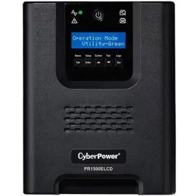 CyberPower PR1500ELCD Pro Tower Smart App UPS System 1500VA/1350W Uninterruptible Power Supply