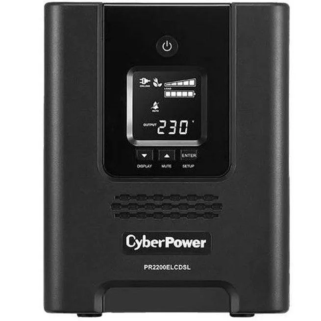 CyberPower PR2200ELCDSL Pro Tower Smart App UPS System 2200V/1980W Uninterruptible Power Supply