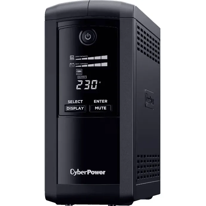 CyberPower Value Pro UPS Tower 700VA/390W LCD Display Uninterrupted Power Supply