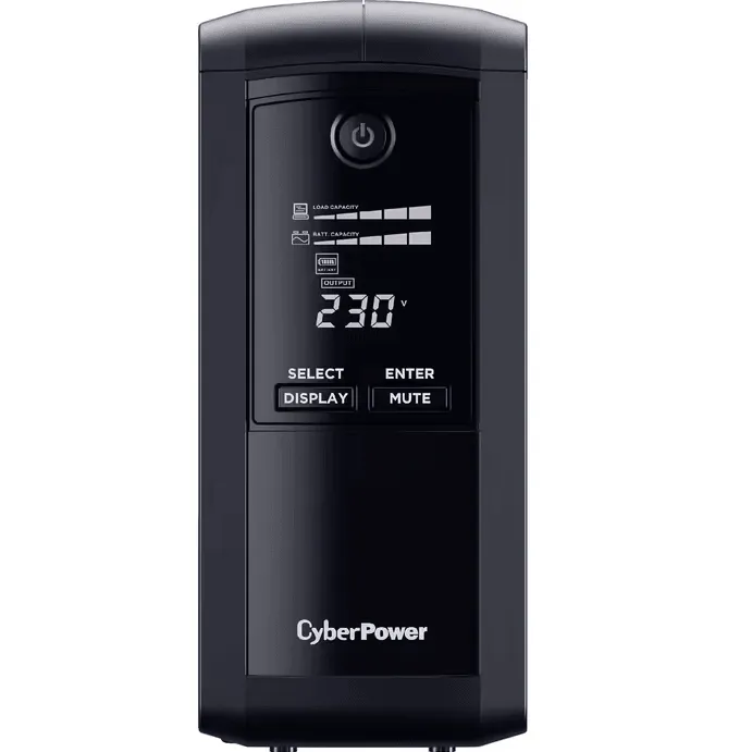 CyberPower Value Pro UPS Tower 700VA/390W LCD Display Uninterrupted Power Supply