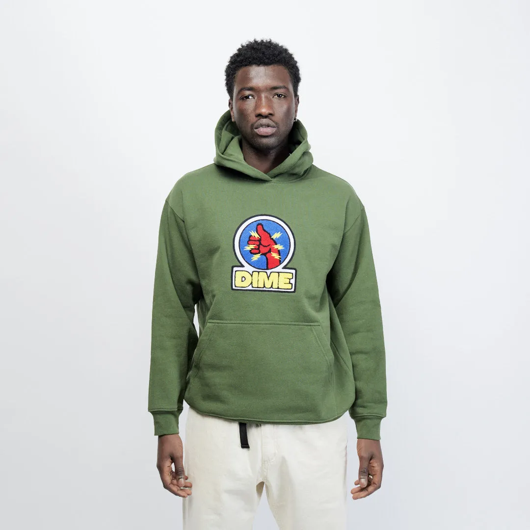 Dime - Kiddo Chenille Hoodie (Dark Olive)