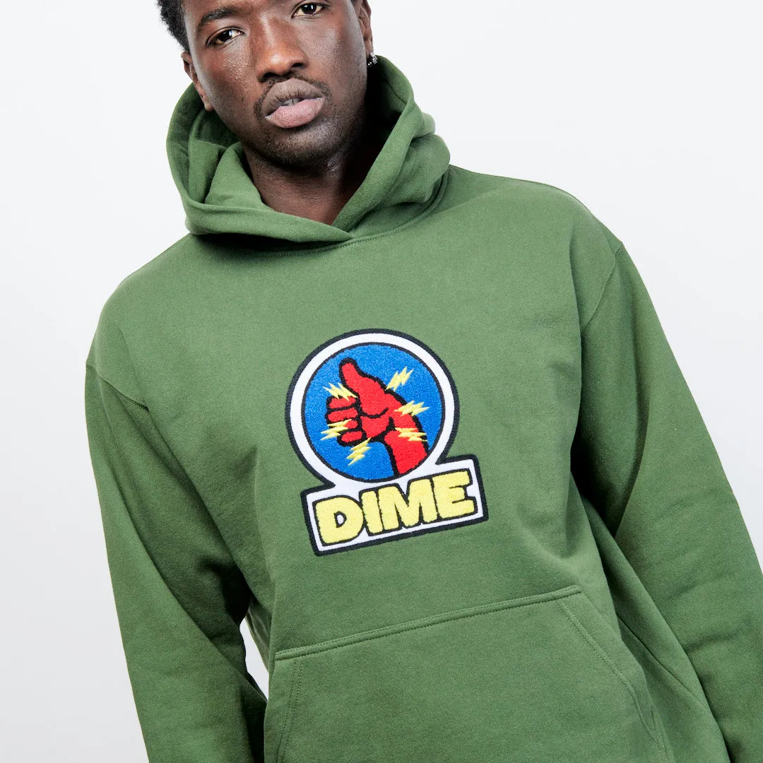 Dime - Kiddo Chenille Hoodie (Dark Olive)