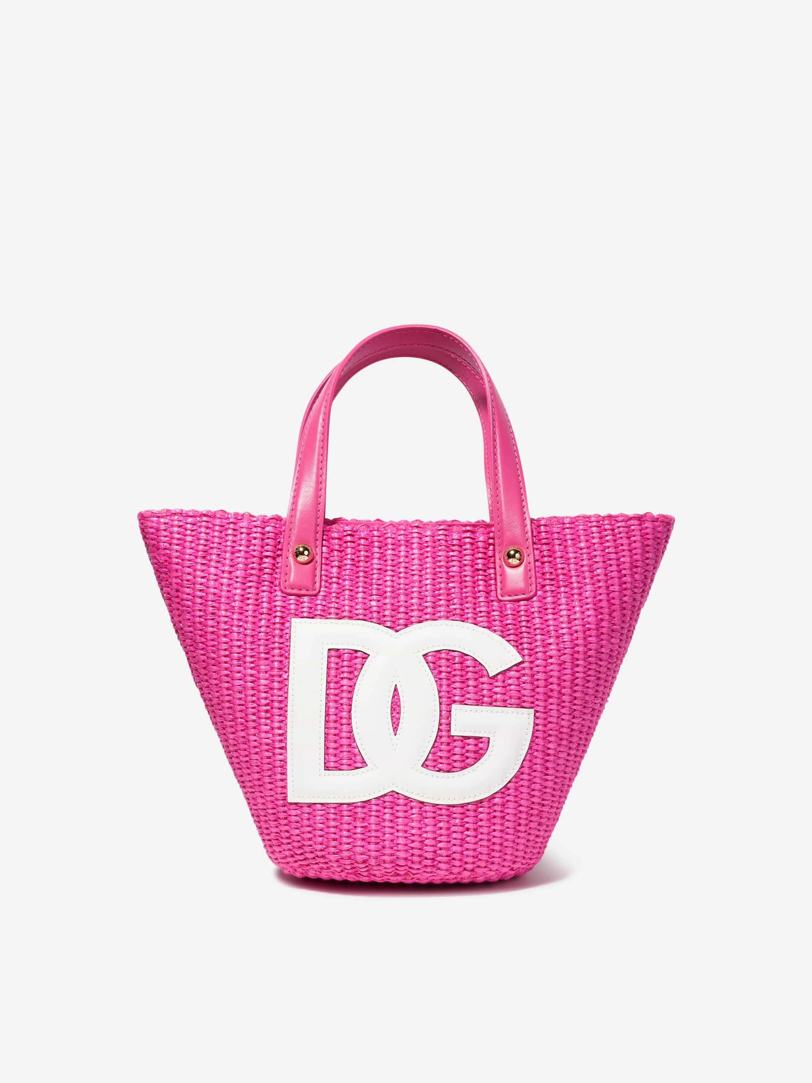 Dolce & Gabbana Kids - Girls Logo Tote Bag in Pink | Childsplay Clothing