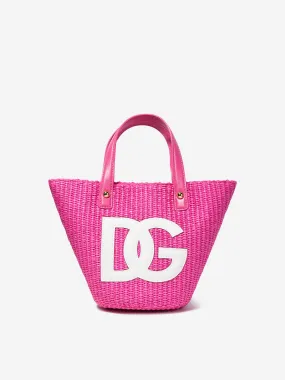 Dolce & Gabbana Kids - Girls Logo Tote Bag in Pink | Childsplay Clothing