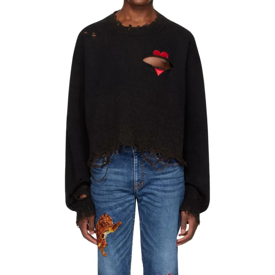 doublet  |Crew Neck Wool Long Sleeves Cotton Sweaters