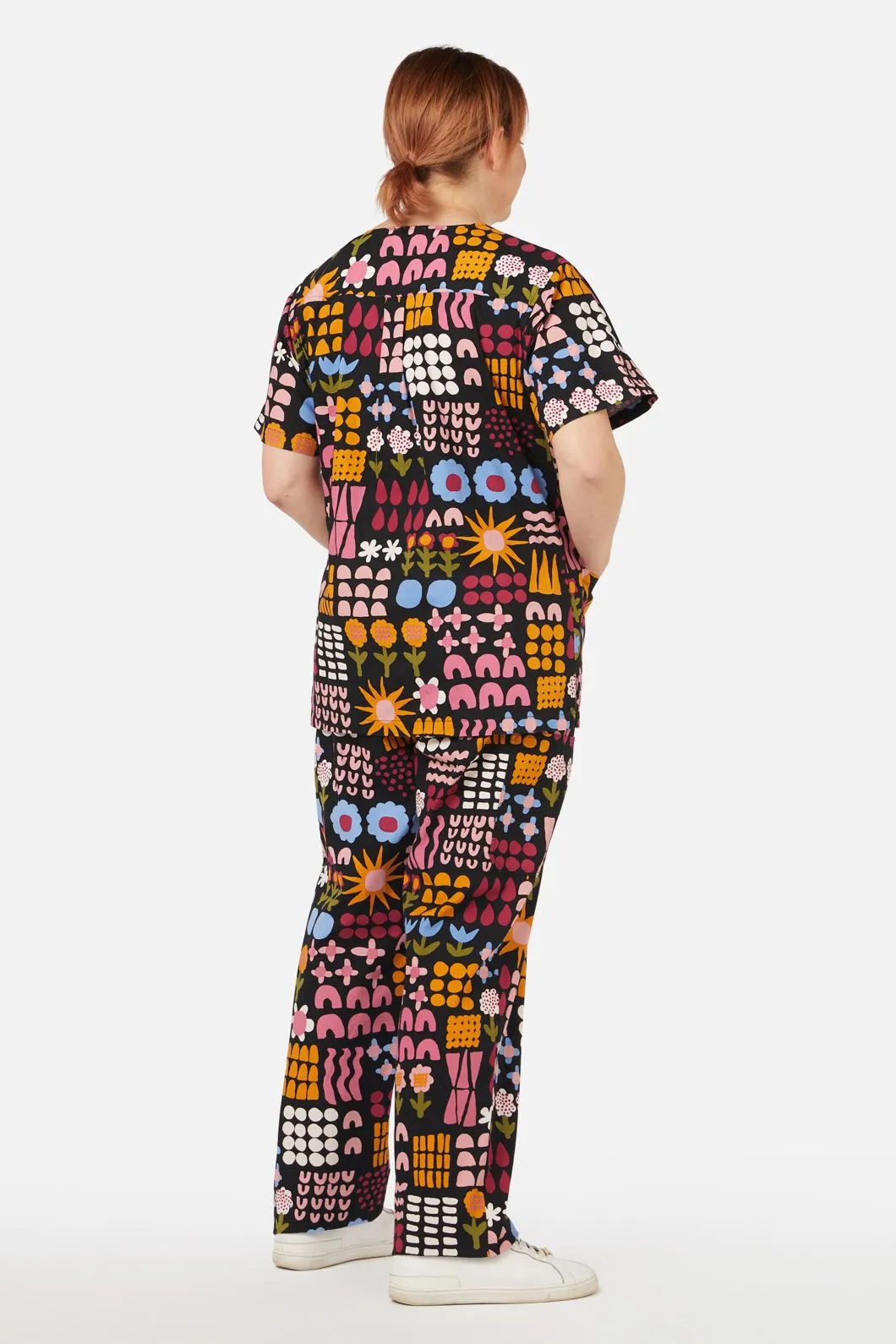 Elsa Patchwork Scrub Set