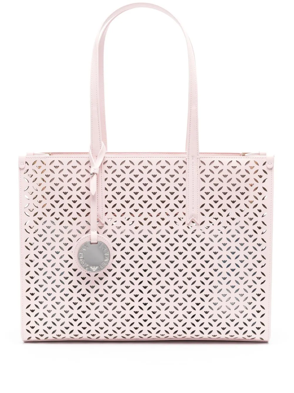 Emporio Armani    Emporio Armani Perforated Medium Tote Bag