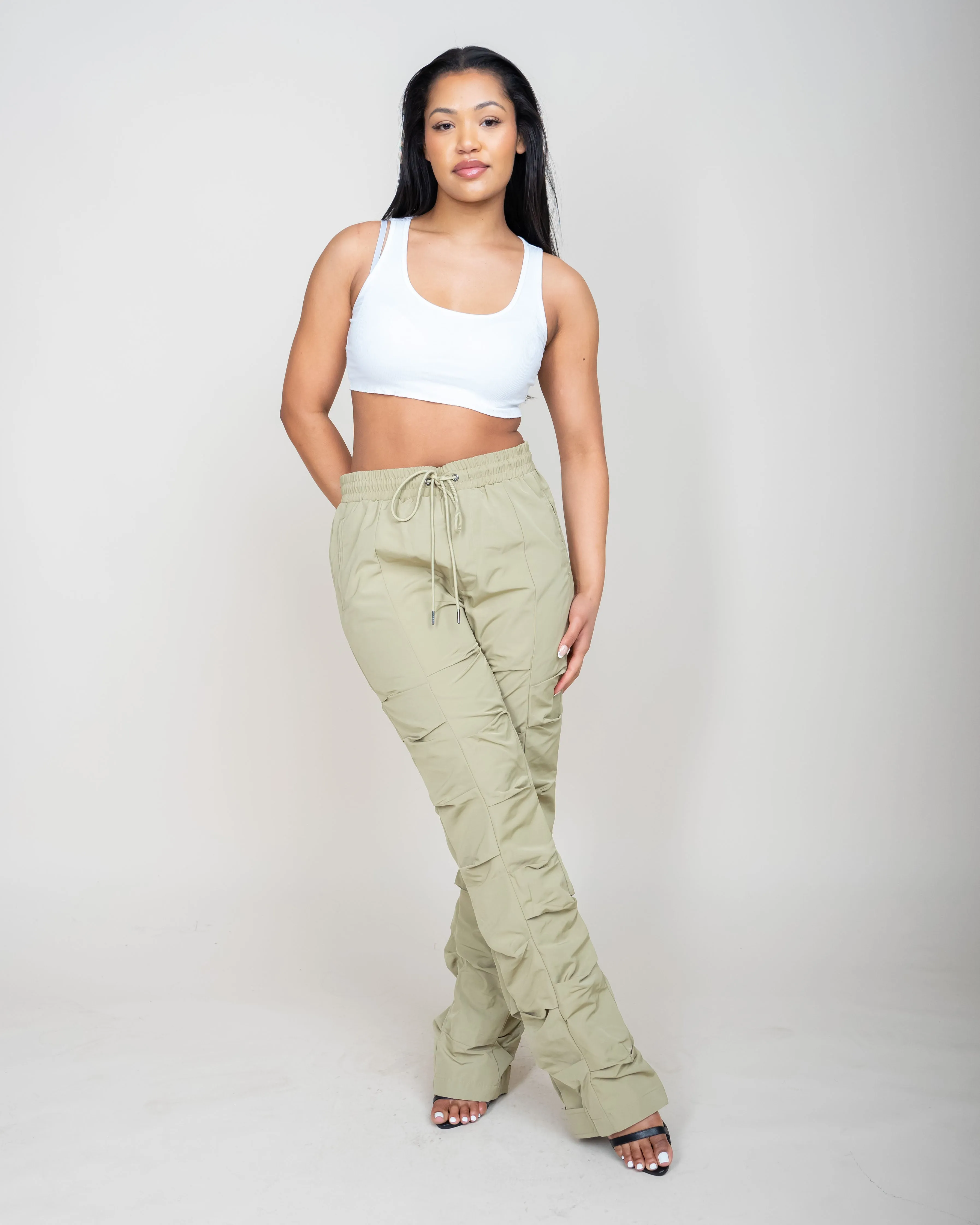 EPTM TEKNO FLARE PANTS-KHAKI