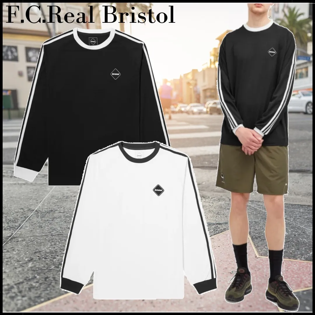 F.C.Real Bristol  |Crew Neck Pullovers Street Style Long Sleeves Plain