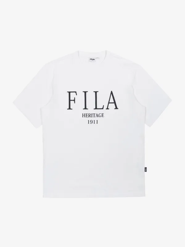 FILA  |Unisex Street Style Plain Cotton Short Sleeves