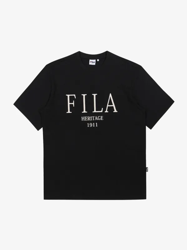 FILA  |Unisex Street Style Plain Cotton Short Sleeves