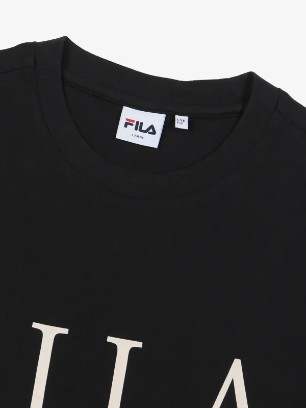 FILA  |Unisex Street Style Plain Cotton Short Sleeves