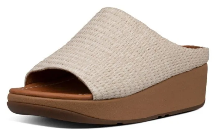 FitFlop ciabatta donna IMOGEN BASKET WEAVE SLIDES - STONE