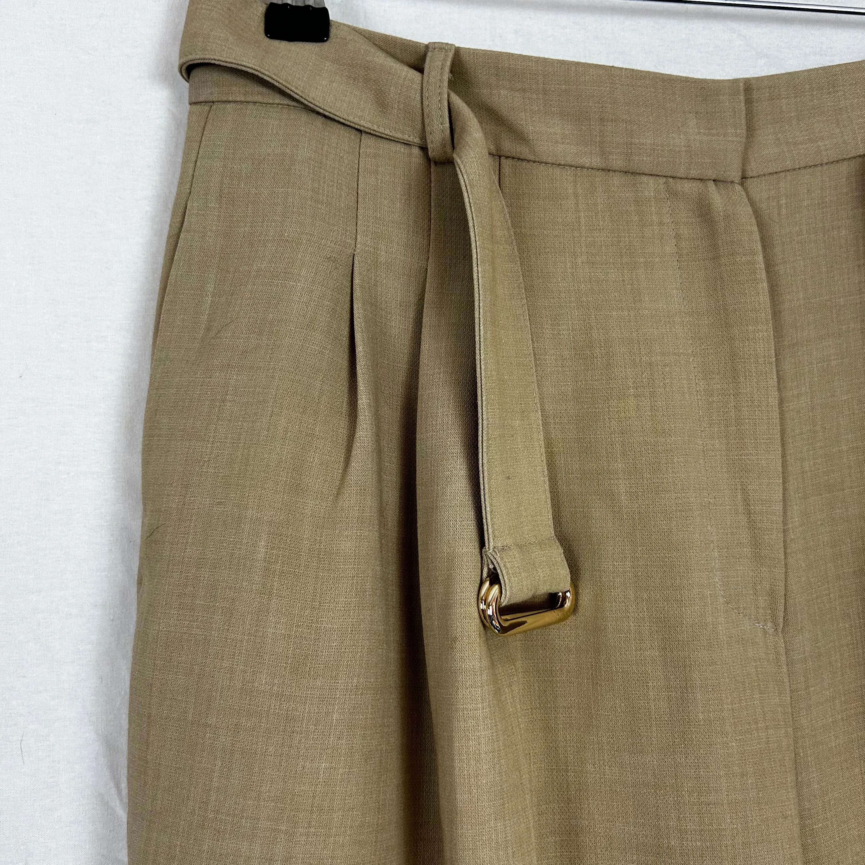 Frankie Shop Beige Wide Leg Pants L