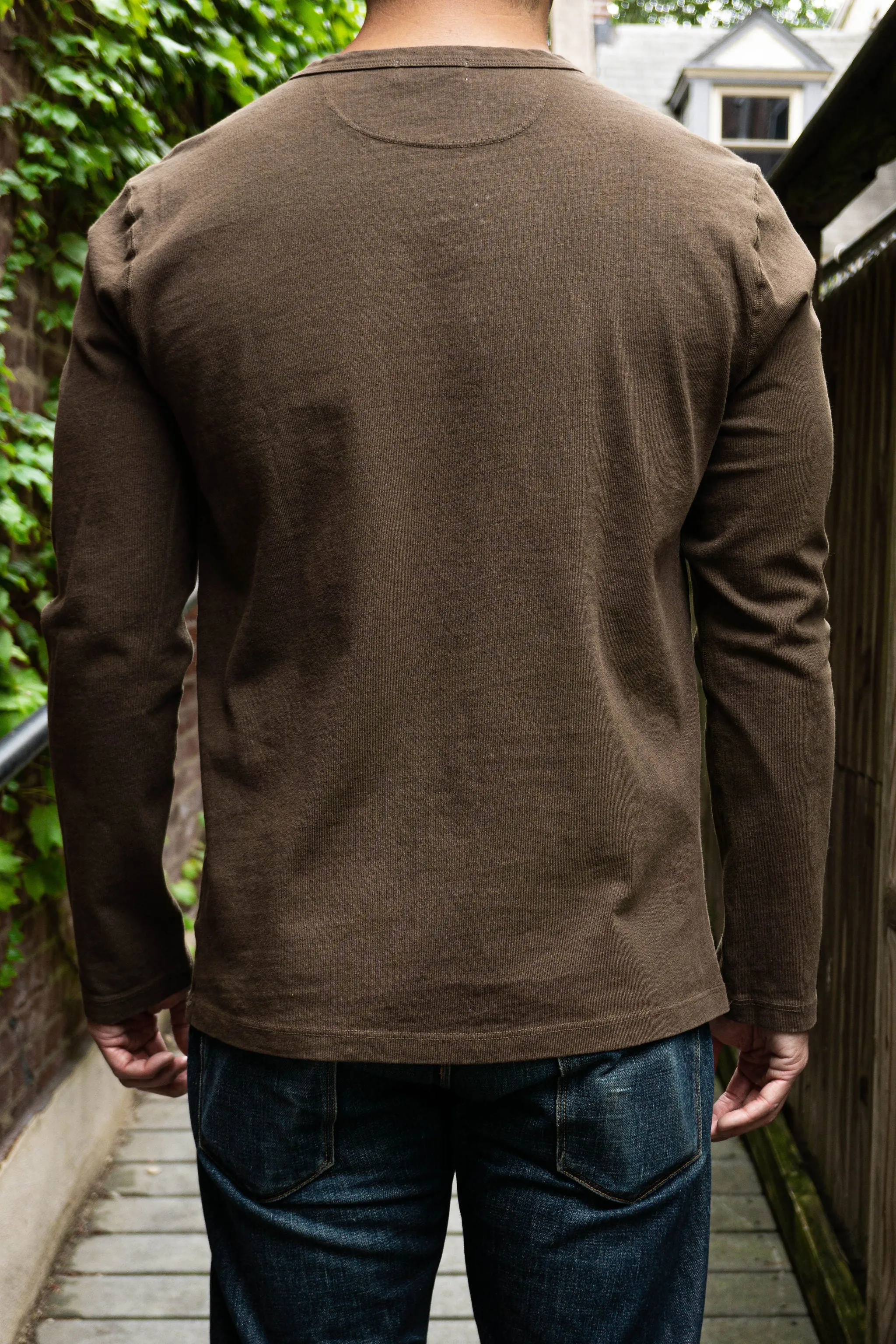 Freenote Cloth 13oz Henley L/S - Cedar