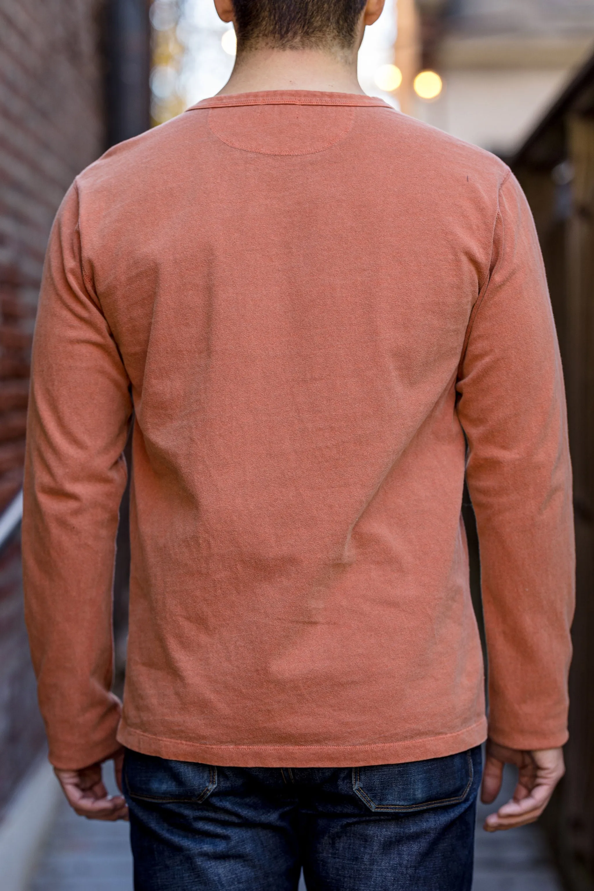 Freenote Cloth 13oz Henley L/S - Rust