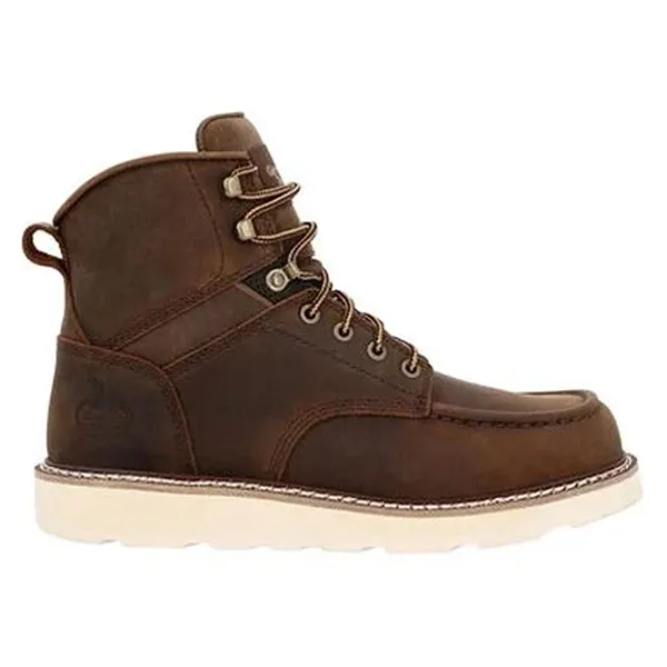 Gerogia Boot Core 37 6″ Moc Toe Brown Work Boot