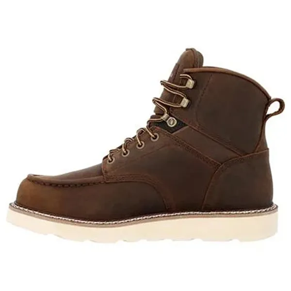 Gerogia Boot Core 37 6″ Moc Toe Brown Work Boot