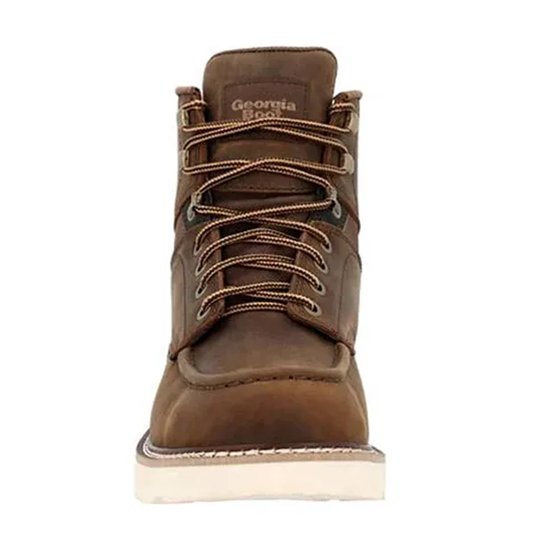 Gerogia Boot Core 37 6″ Moc Toe Brown Work Boot