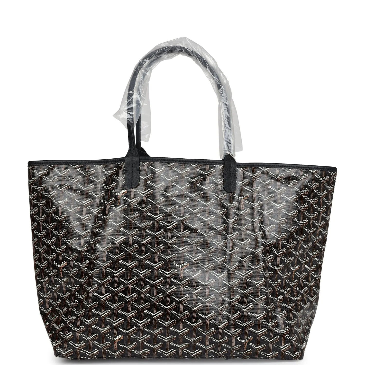 Goyard Goyardine Black St. Louis PM Tote Bag Palladium Hardware