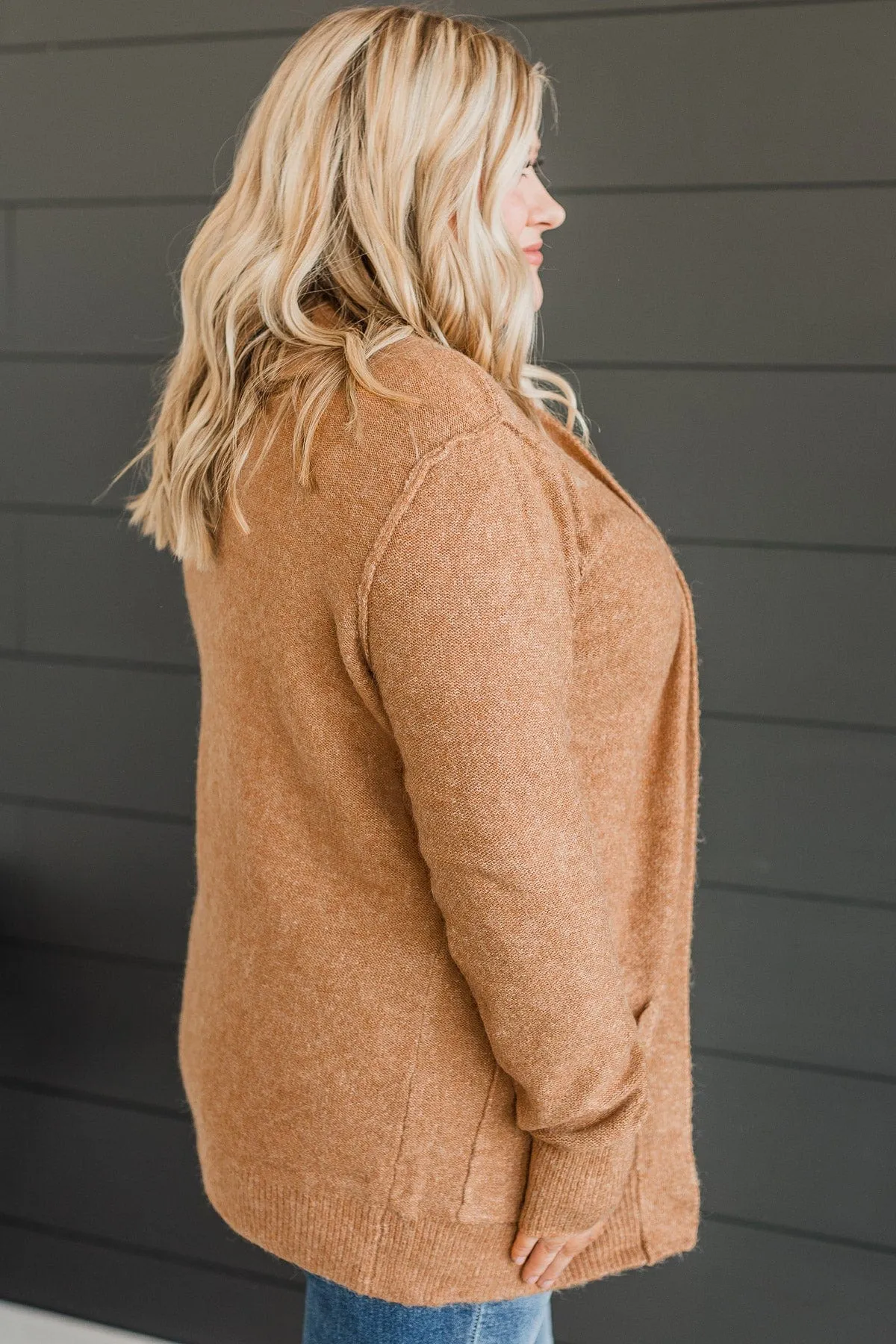 Having A Blast Knit Cardigan- Camel