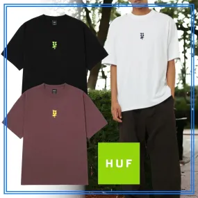 HUF  |Crew Neck Pullovers Unisex Street Style Plain Cotton