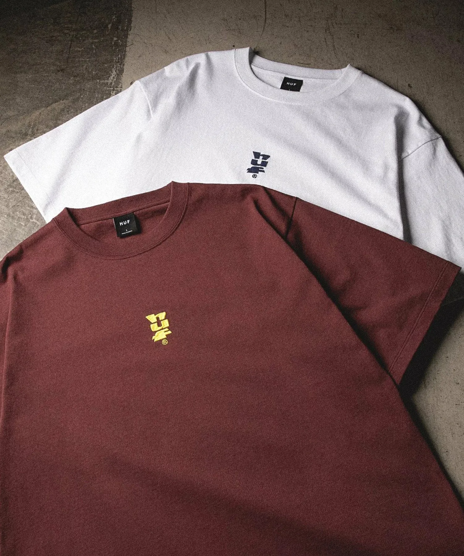 HUF  |Crew Neck Pullovers Unisex Street Style Plain Cotton