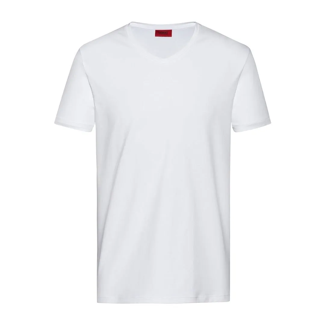 Hugo Boss  |Pullovers Street Style V-Neck Plain Cotton Short Sleeves