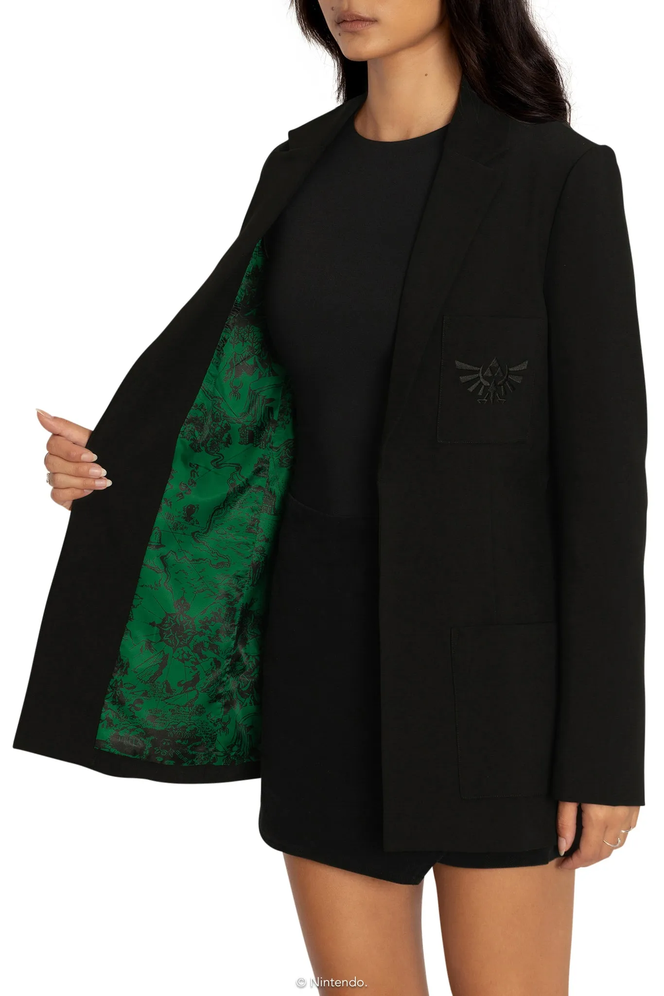 Hyrule Map Green Blazer