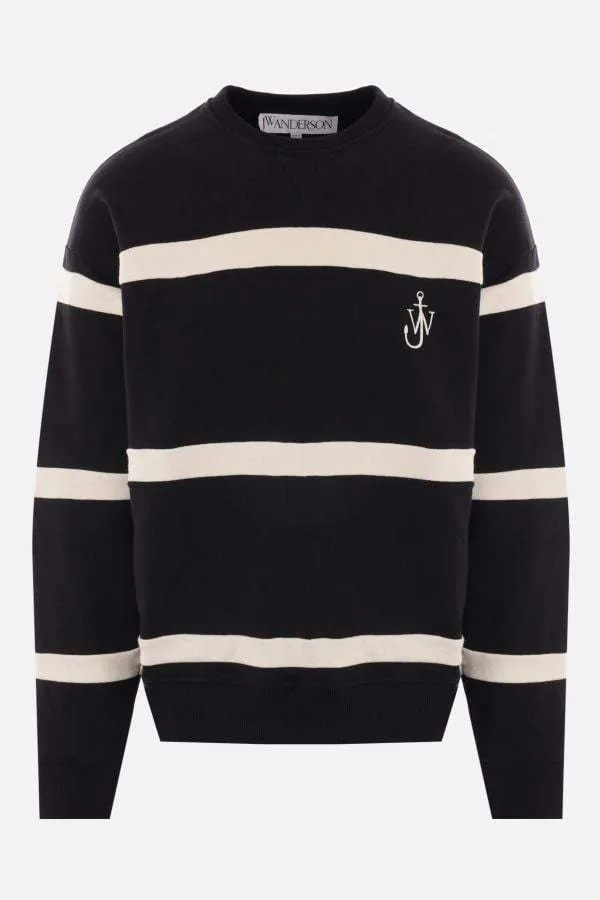 J W ANDERSON  |Crew Neck Pullovers Stripes Unisex Blended Fabrics