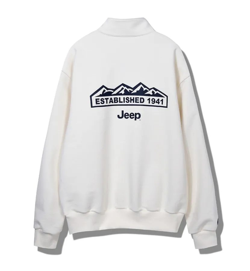 JEEP  |Unisex Street Style Long Sleeves Plain Cotton Logo