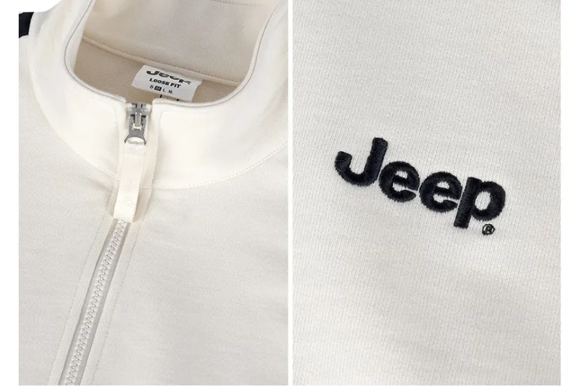 JEEP  |Unisex Street Style Long Sleeves Plain Cotton Logo