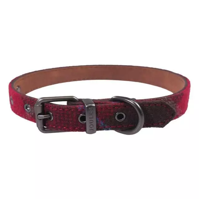 Joules Heritage Tweed Leather Collar