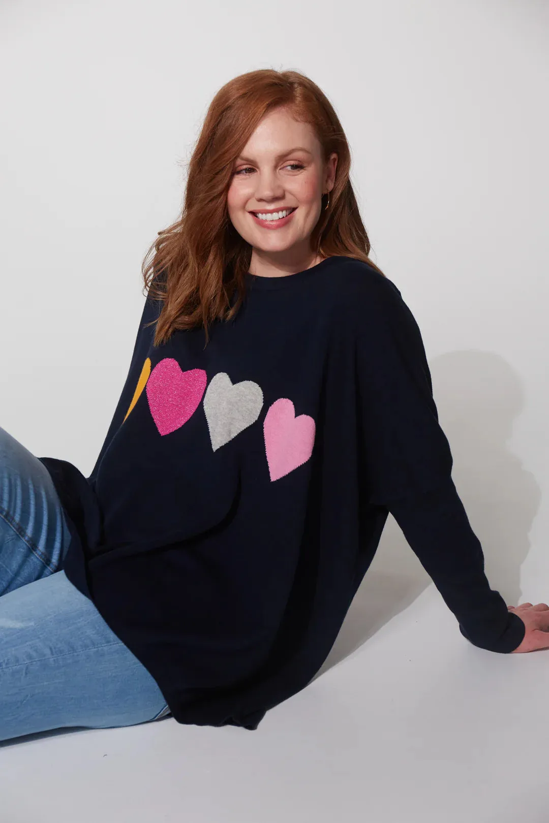 Jumper - Boden Heart Midnight