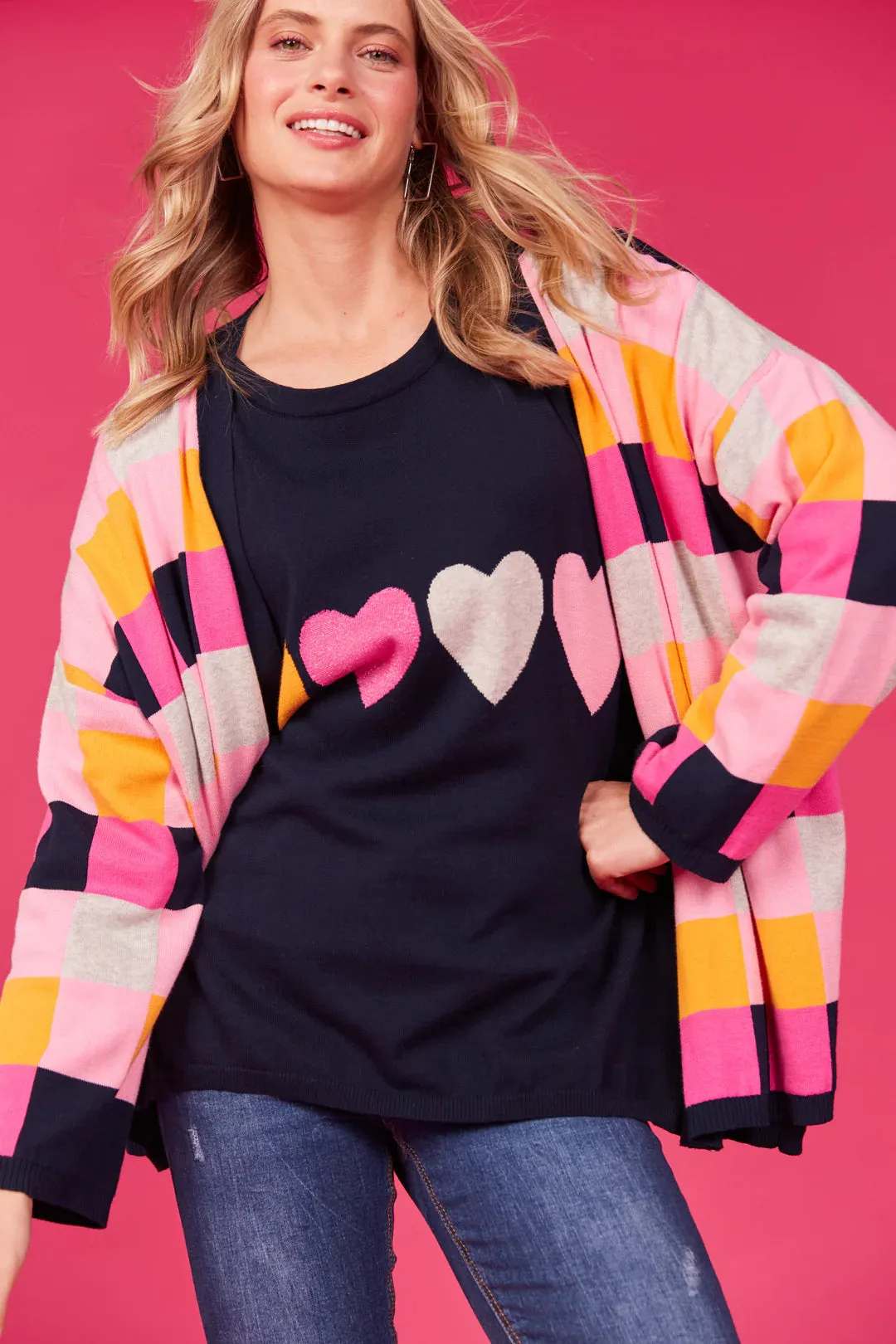 Jumper - Boden Heart Midnight