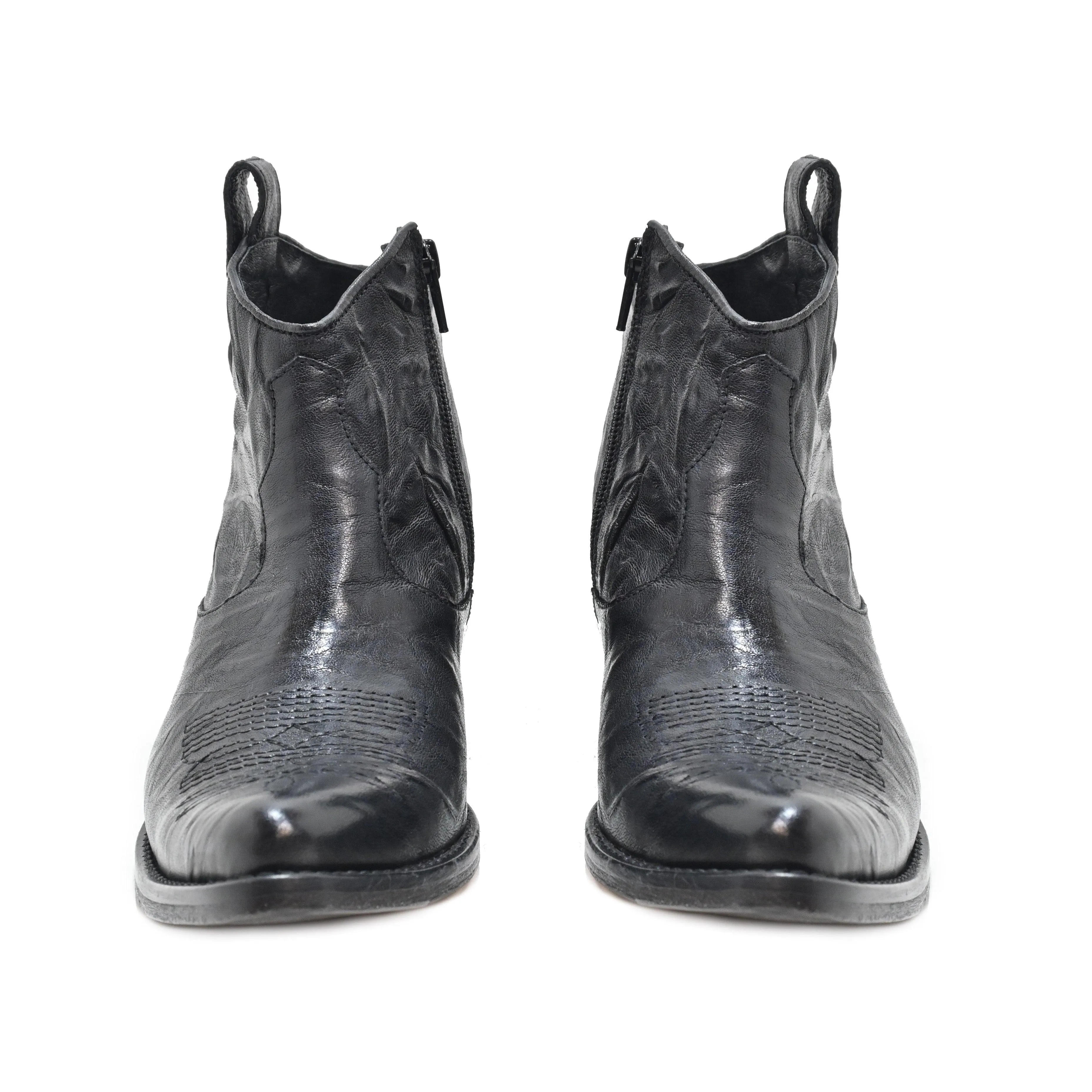 K2/01 - TEXAS ANKLE BOOT - leather BLACK