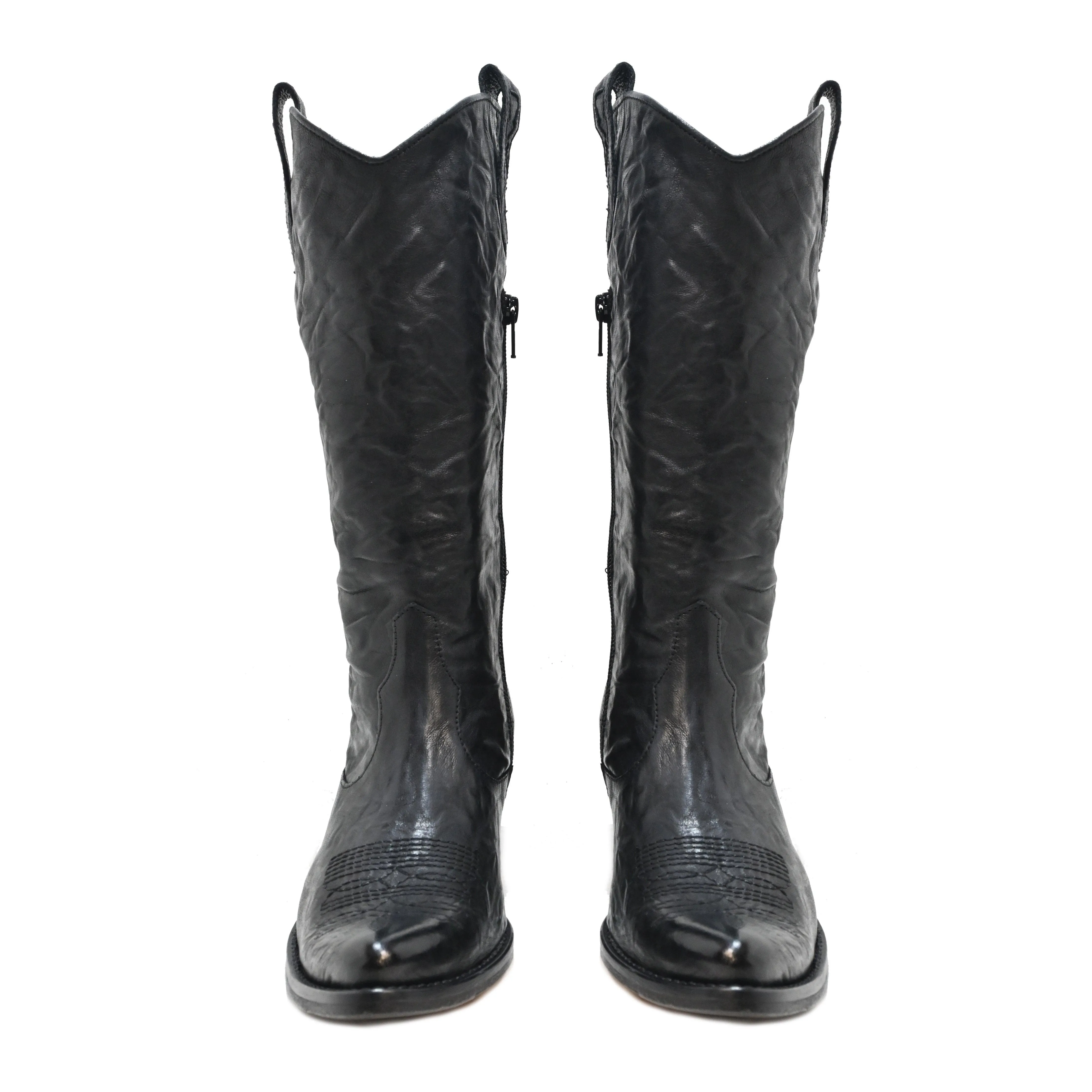 K2/12 - TEXAS BOOT - leather BLACK