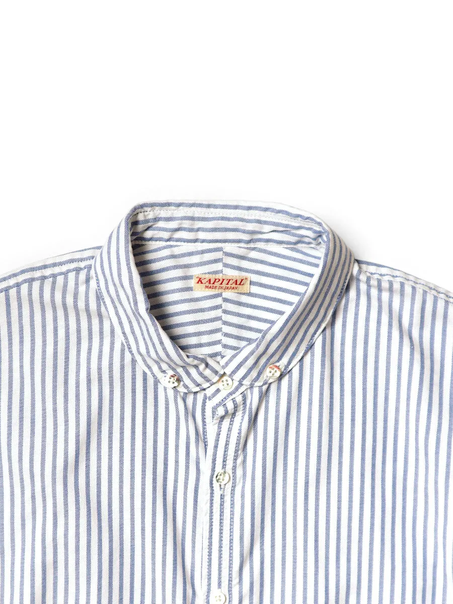 Kapital OX Stripe Button-Down Giant Shirt (long sleeve）