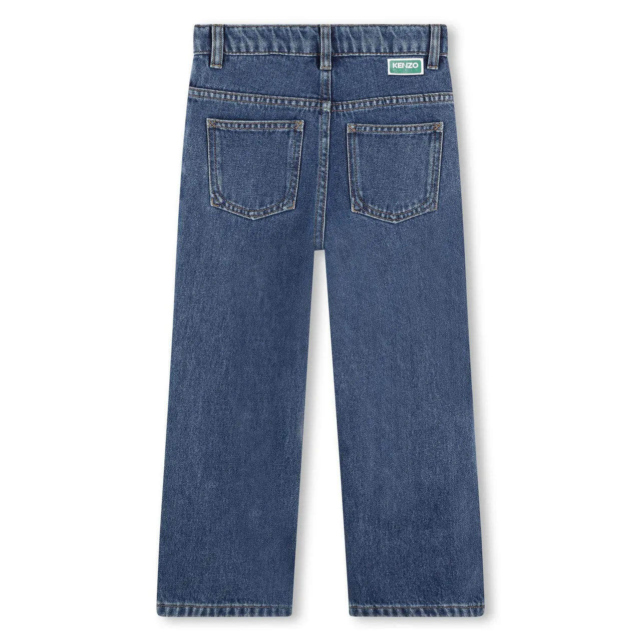 KENZO Straight-Leg Jeans - Mid Wash