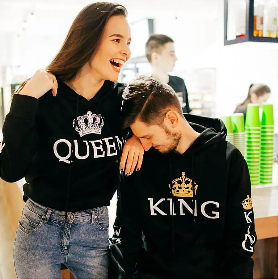 King and Queen Lovers Hoodie