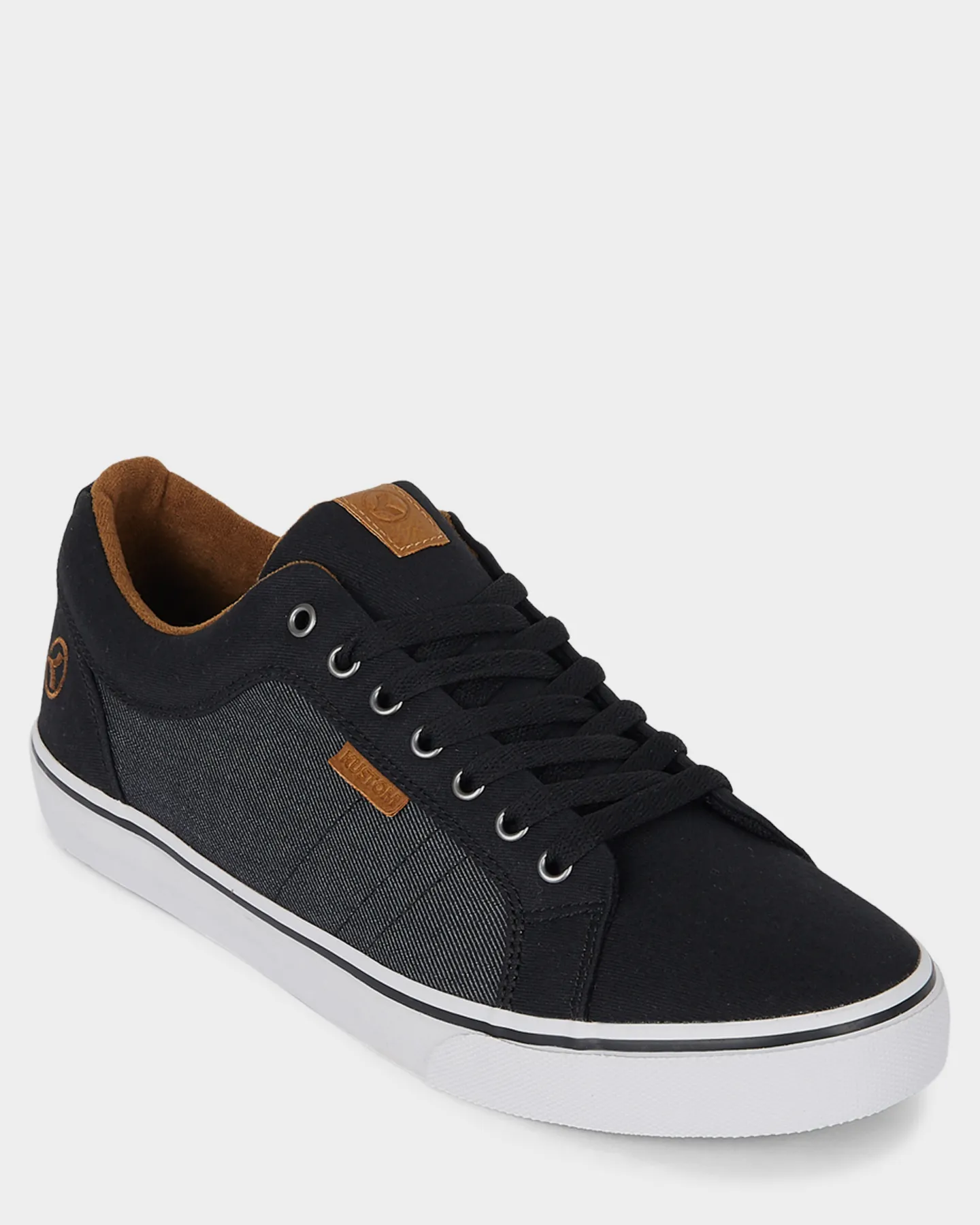 Kustom Finetime Classic Sneaker - Black Granite | SurfStitch